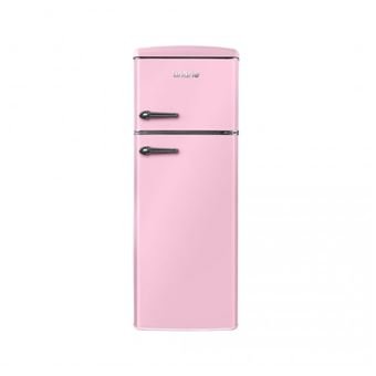 Linarie Arzy LJDD206PINK Frigorífico Congelador Retro 2 Puertas 206 Litros Rosa