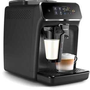 Philips Serie 2200 EP2230 - Cafetera automática con espumador de leche - 15 bares - Negro mate